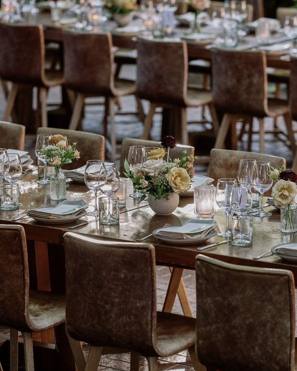 “Elegant wedding tablescape designed by CES Weddings & Events for Bay Area couple”