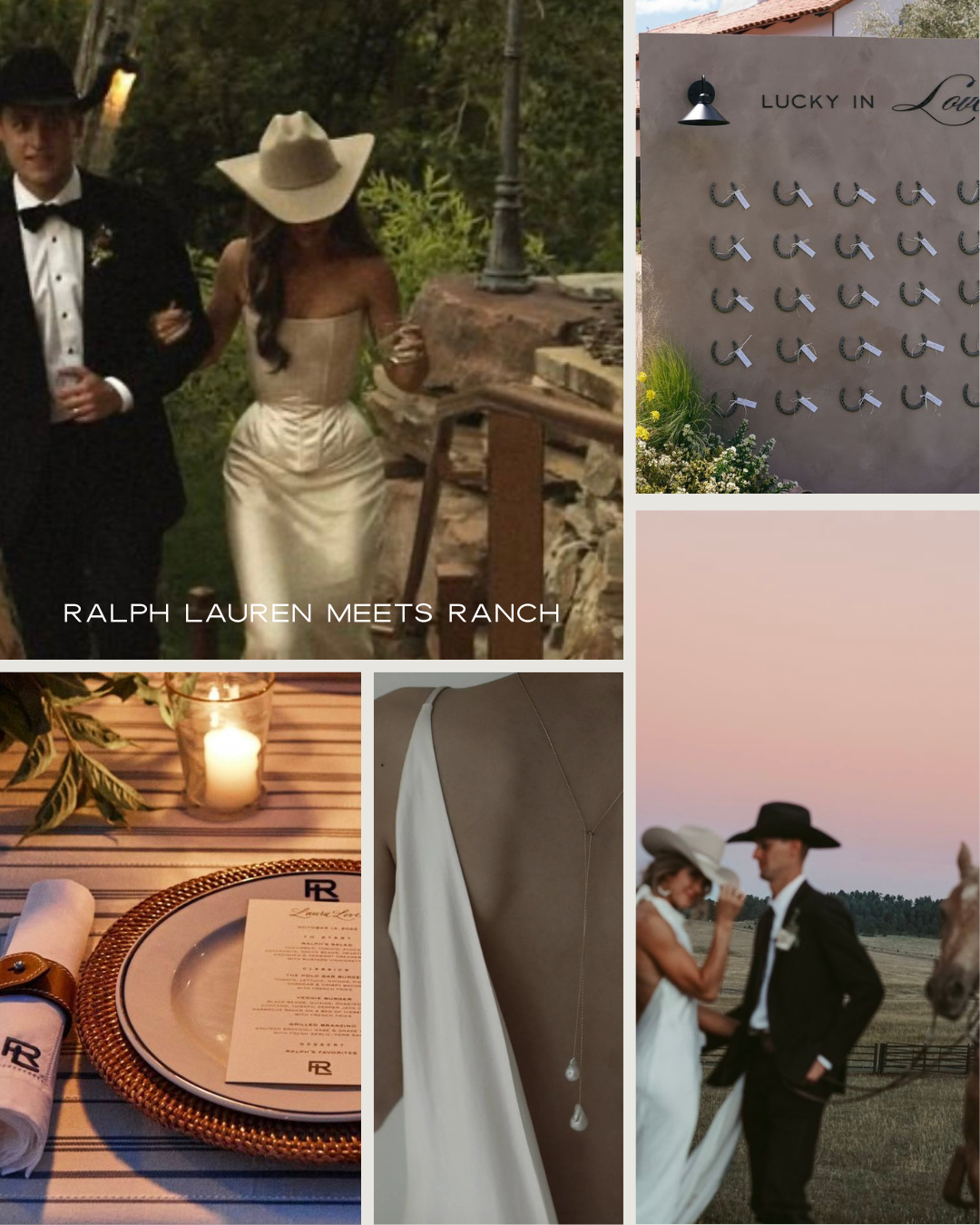 Ralph Lauren ranch wedding style