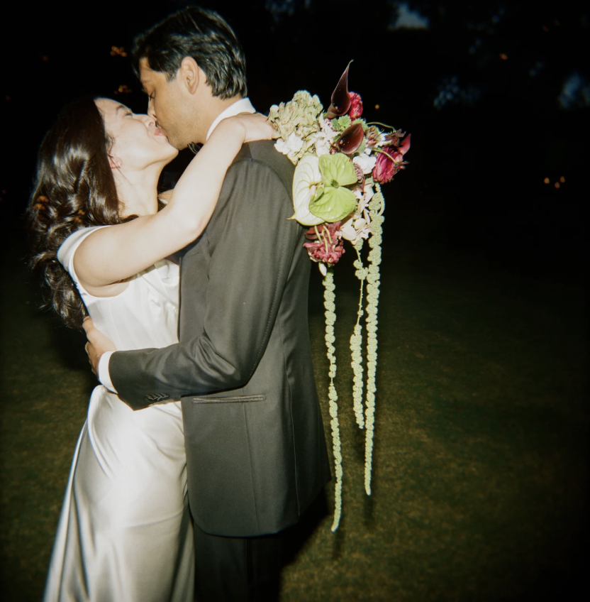 “emotional Indian wedding ceremony Calamigos Ranch Malibu, wedding vows moment, outdoor Malibu wedding photography, romantic ceremony inspiration”