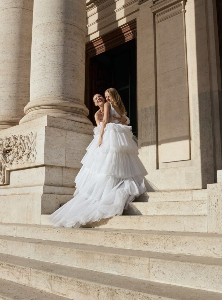 KOTAPSKA 2027 bride in ethereal wedding gown, Roman Holiday collection