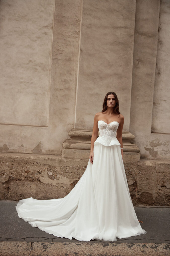 KOTAPSKA 2027 wedding dress with fluid movement and ethereal fabric