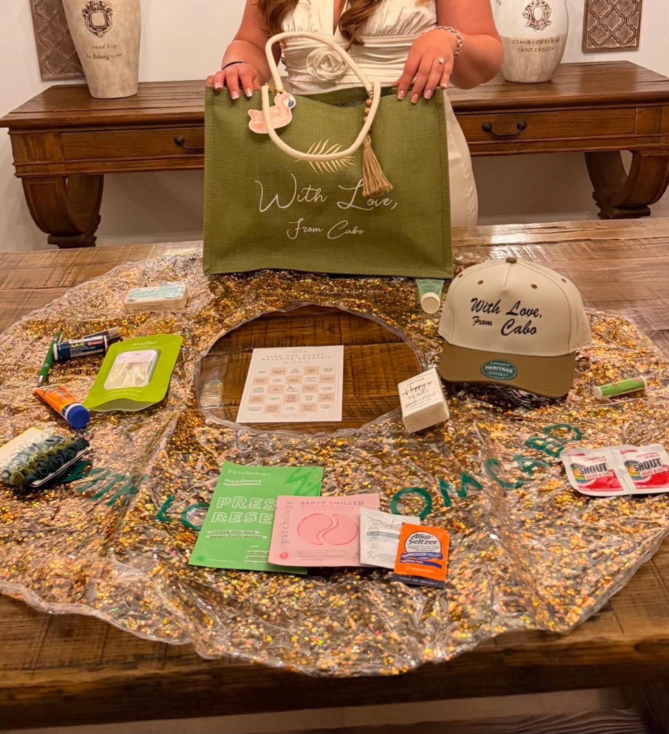 With Love From Cabo welcome tote and guest kit